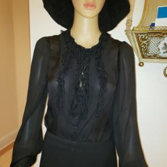 Nanette Lepore Tops - Nanette Lepore Black Blouse